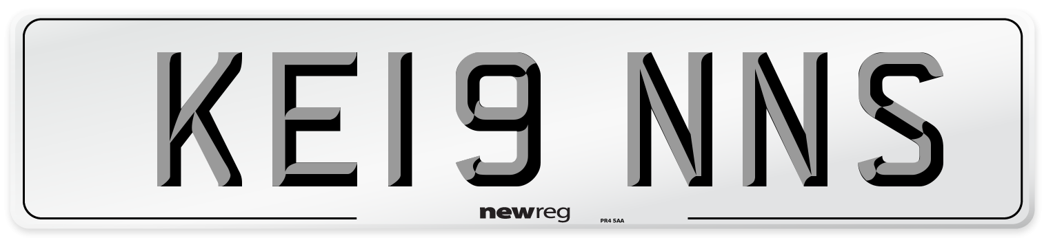 KE19 NNS Number Plate from New Reg